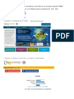 Indicaciones para Actualizar El Perfil en El Campus Virtual UNAD