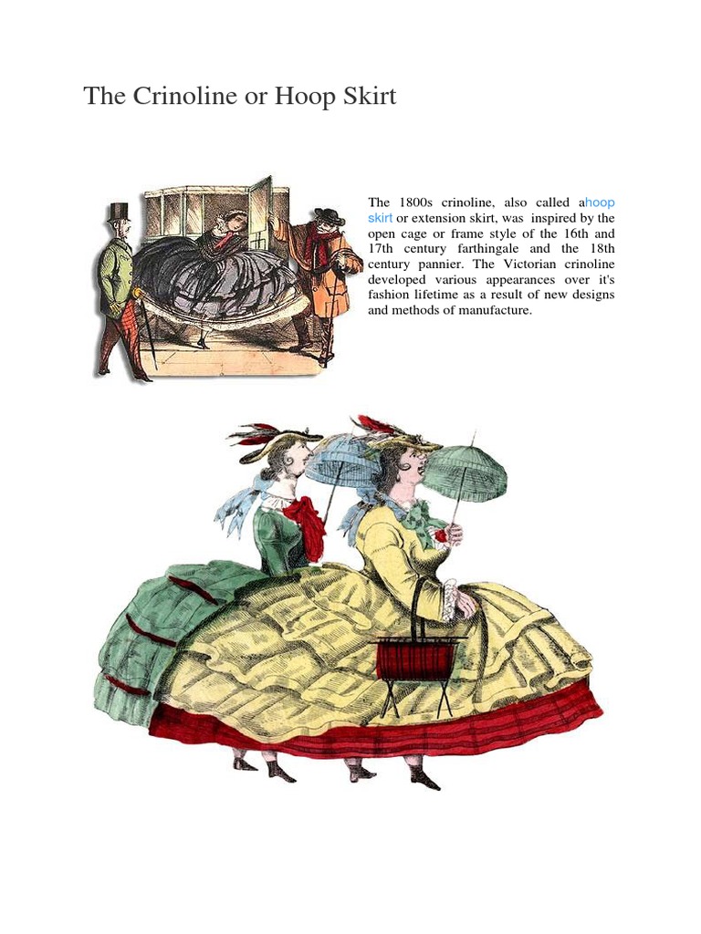 History of the Crinoline Skirt | PDF | Clothing | Fashion