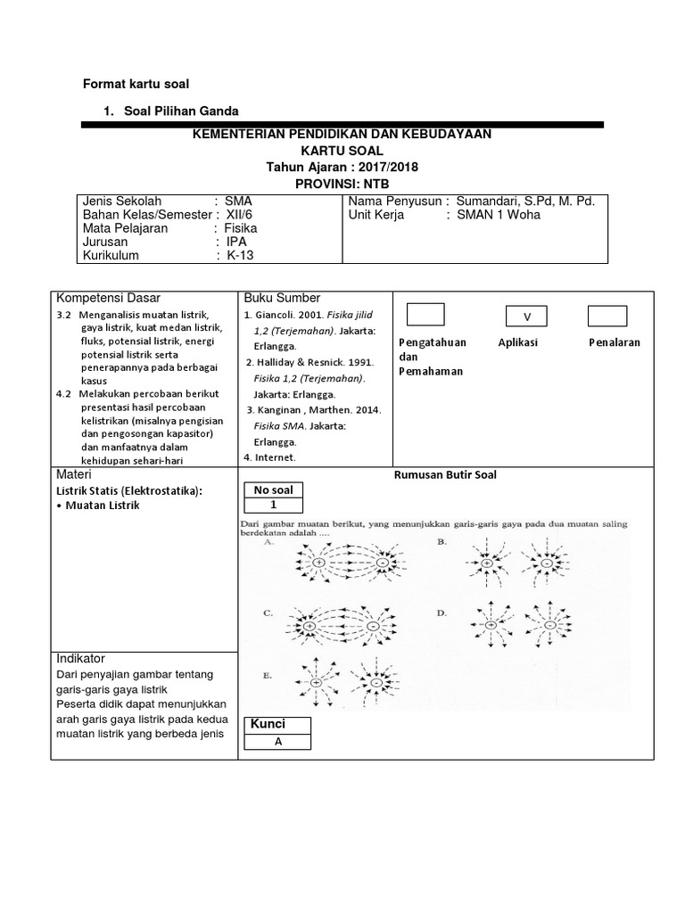 34++ Contoh soal pilihan ganda materi elektrostatiska information