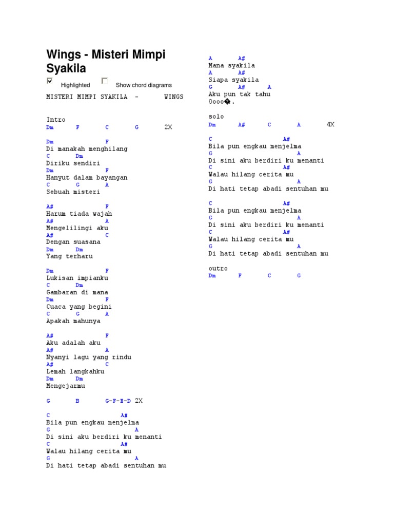 Chord Lagu Xpdc