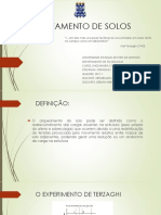 Arqueamento de solos: Teoria de Terzaghi e experimento clássico