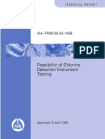 Feasibility of Chlorine Detection Instrument Testing: ISA-TR92.06.03-1999