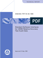 Standard Software Interfaces For CEMS Relative Accuracy Test Audit Data