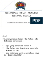 Keberadaan Tuhan Menurut Beberapa Filosuf