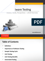Software Testing: History, Trends, Perspectives. A Brief Overview.
