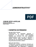 7.-El Acto Administrativo