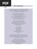 The Script - Rain Lyrics