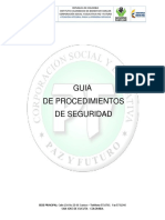 Protocolo Procedimientos de Seguridad.