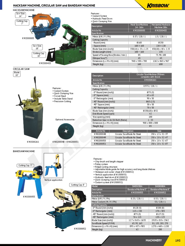 Katalog 10 Machinery | PDF | Equipment | Recording Devices