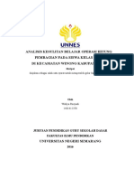 Analisis Kesulitan Belajar Operasi Hitung