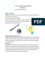 ETCT 06102: Introduction to Satellite Communications