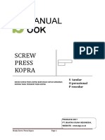 Manual Book Screw Press Kopra