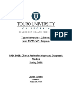 Syllabus Clinical Pathophysiology and Diagnostic Studies 2018