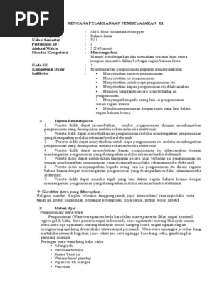 Rpp Bahasa Jawa Smk X 1 2012