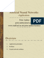 Artificial Neural Networks: - Application