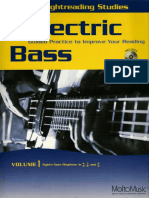 Essential Sight Reading Studies For Electric Bass 1 PDF