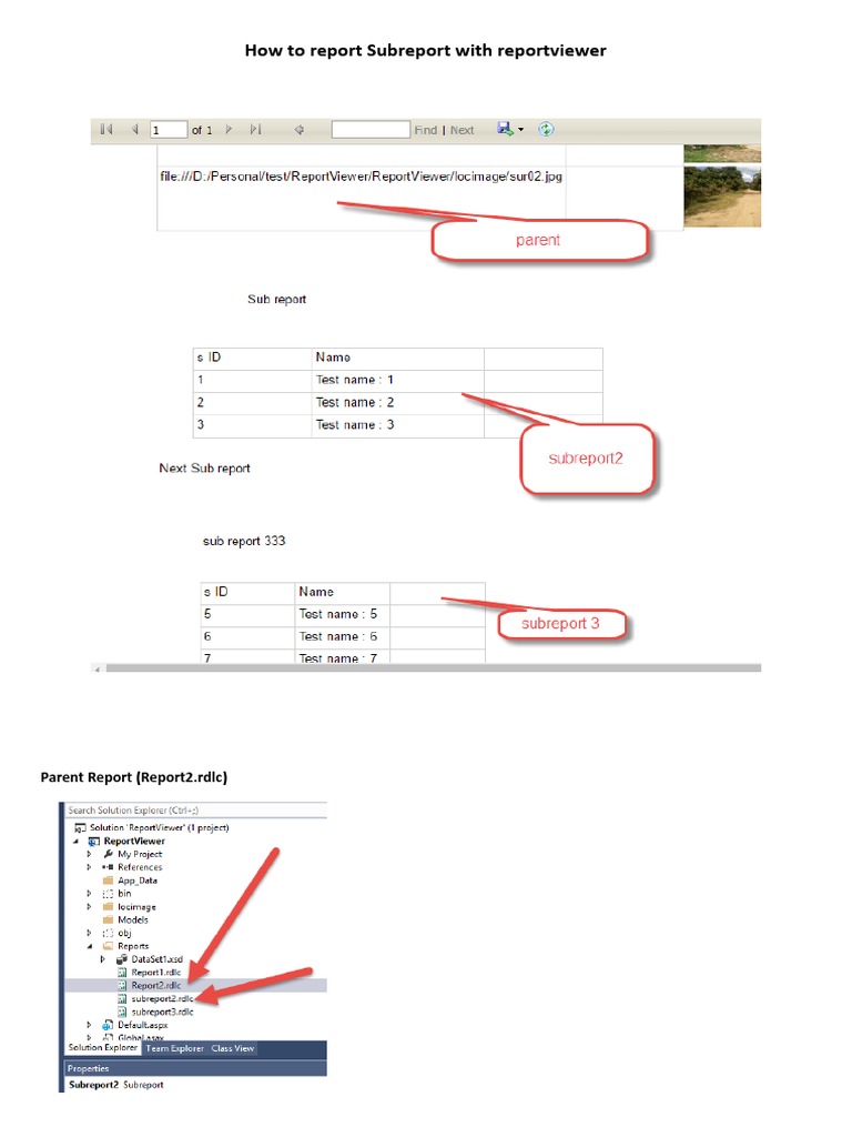 Reporting Subreports with ReportViewer | PDF | Computer Programming ...