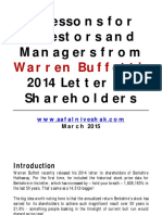 Lessons From Warren Buffett 2014 Letter Safal Niveshak PDF