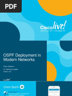 OSPF Deployment in Modern Networks - Review