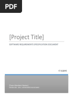 SRS Document Template