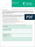 Postgraduate Reference Form