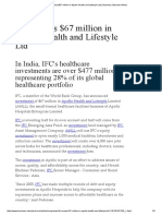IFC invests $67 million in Apollo Health and Lifestyle Ltd _ Business Standard News