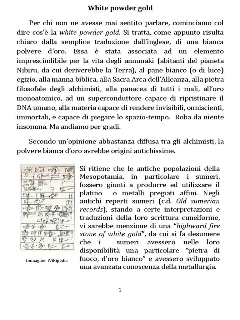 White Powder Gold | PDF