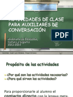 Actividades Para Las Clases de Secundaria