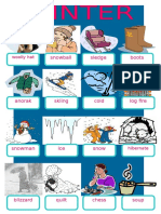 Winter Pictionary Classroom Posters Picture