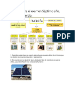 Practica Para El Examen ,Tipos de Enregia ,Séptimo Año,Elineth 