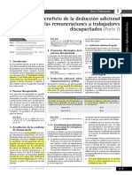 El Beneficio de La Deduccion Adicional Sobre Las Remuneraciones A Trabajadores Discapacitados - Parte I