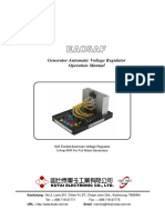 Generator Automatic Voltage Regulator Operation Manual