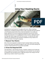 5 Tips For Sizing Your Heating Ducts
