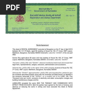 Rental Agreement
