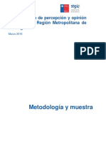 Tercera Encuesta de Percepcion y Opinion Publica RM 2015