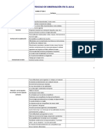 Protocolo de Observación en El Aula para Alumnos Con Tdah Editable