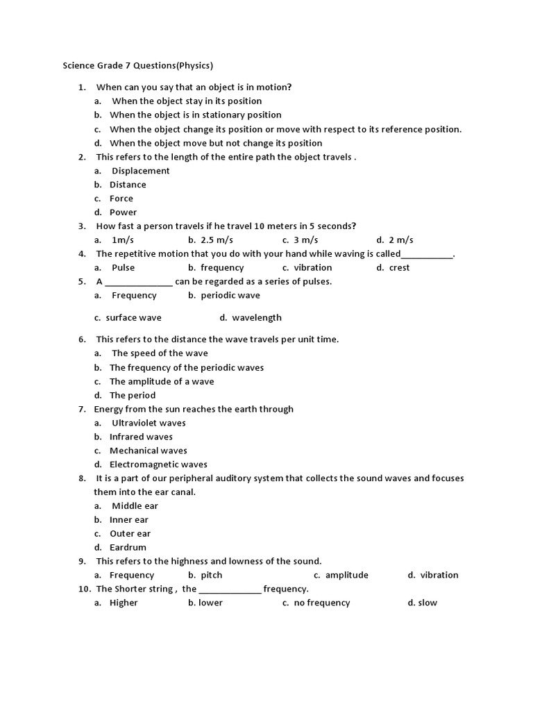 research about grade 7 students