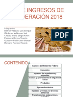 Ley de Ingresos Federales 2018-2