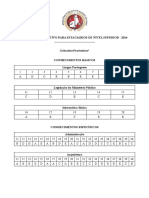 Gabaritos - Processo Seletivo de Estagiarios - 2014