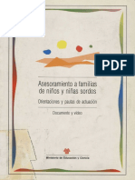 Asesoramiento A Familias de Niños y Niñas Sordos. Orientaciones y Pautas de Actuación