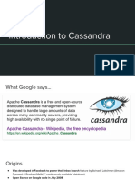 2. Cassandra Intro