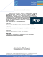 Declaração de Conclusão de Curso