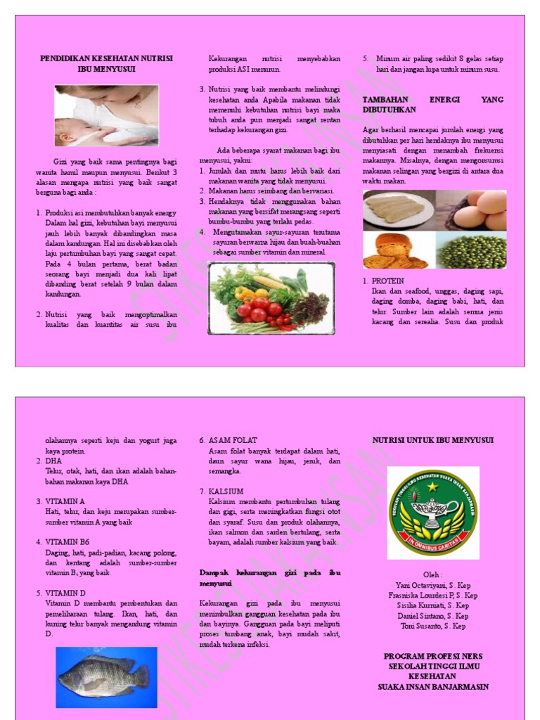 Leaflet Nutrisi Ibu Menyusui