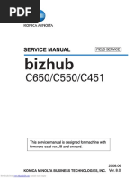 SERVICE MANUAL Bizhub C650/C550/C451