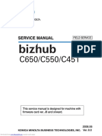 SERVICE MANUAL Bizhub C650/C550/C451