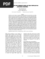 Retrospective and Current Levels of Self-efficacy In