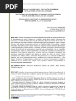 PROCESSOS AVALIATIVOS NA EDUCAÇÃO SUPERIOR