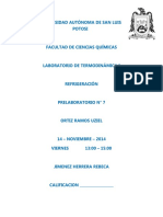 Refrigeración Carnot y compresión vapor