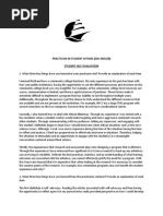 kadell practicum student self-evaluation