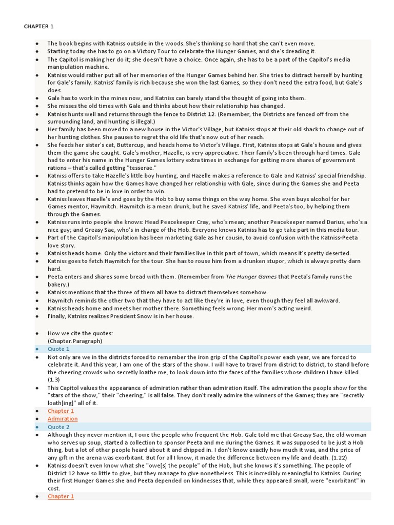 Catching Fire Chapter 1 To 13 PDF Violence Leisure